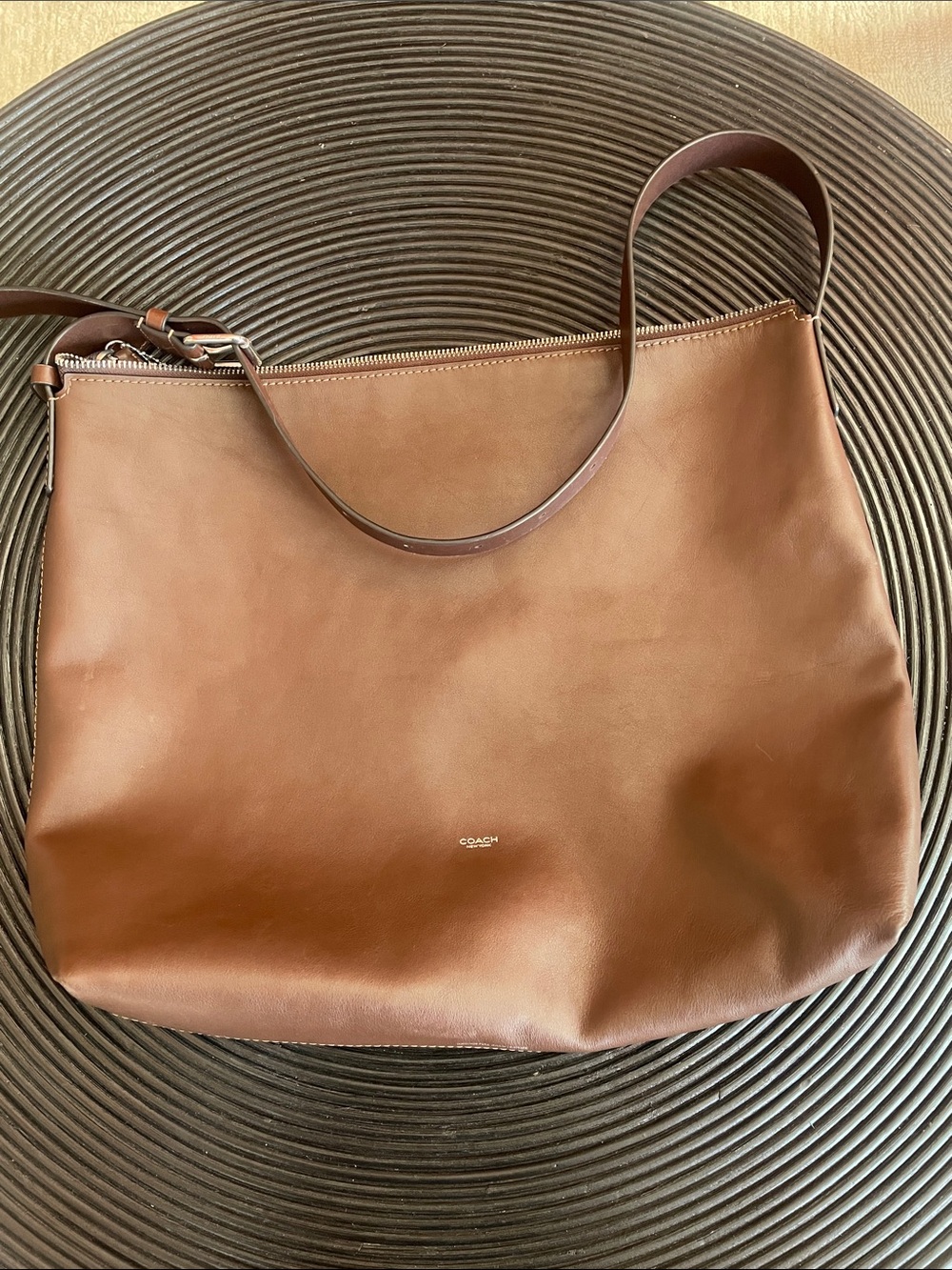 Coach Cognac Leather Shoulder Hobo